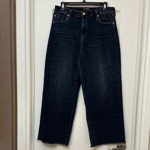 Liverpool Women's Dark Blue Wide Leg Jeans